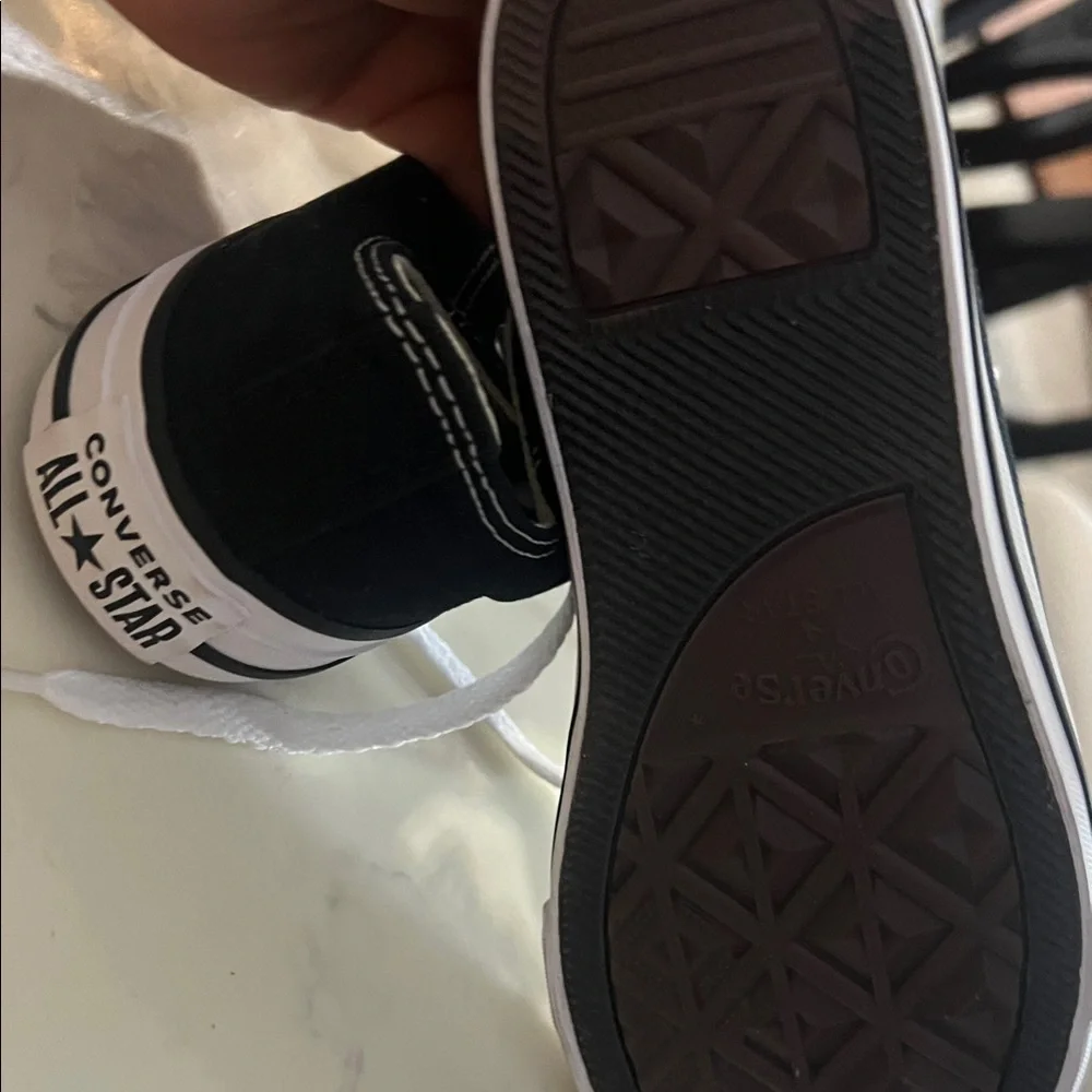 Converse Kids Black and White Low Top Sneakers